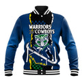 custom-text-and-number-nrl-combine-warriors-and-cowboys-baseball-jacket