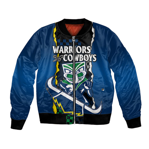 custom-text-and-number-nrl-combine-warriors-and-cowboys-bomber-jacket