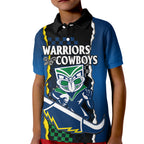 custom-text-and-number-nrl-combine-warriors-and-cowboys-kid-polo-shirt