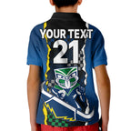 custom-text-and-number-nrl-combine-warriors-and-cowboys-kid-polo-shirt