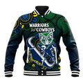 custom-text-and-number-nrl-combine-warriors-and-cowboys-baseball-jacket-aboriginal