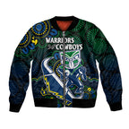 custom-text-and-number-nrl-combine-warriors-and-cowboys-bomber-jacket-aboriginal