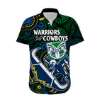 custom-text-and-number-nrl-combine-warriors-and-cowboys-hawaiian-shirt-aboriginal