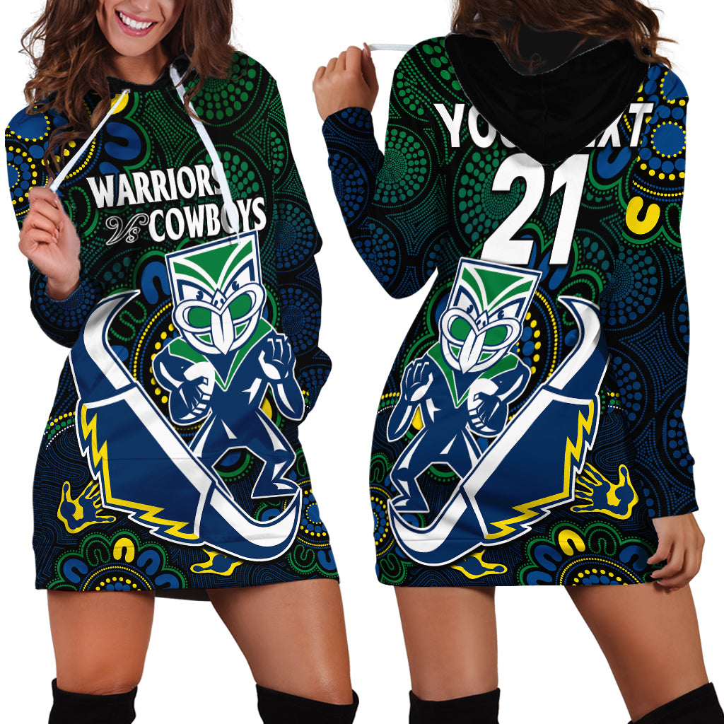 custom-text-and-number-nrl-combine-warriors-and-cowboys-hoodie-dress-aboriginal
