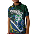 custom-text-and-number-nrl-combine-warriors-and-cowboys-kid-polo-shirt-aboriginal