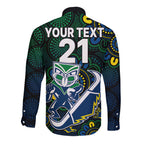 custom-text-and-number-nrl-combine-warriors-and-cowboys-long-sleeve-button-shirt-aboriginal