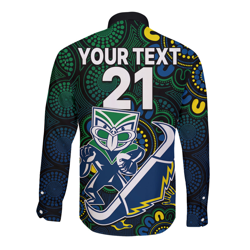 custom-text-and-number-nrl-combine-warriors-and-cowboys-long-sleeve-button-shirt-aboriginal