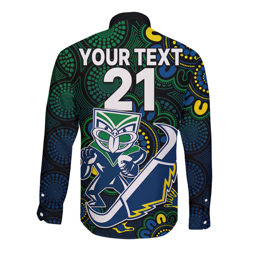 custom-text-and-number-nrl-combine-warriors-and-cowboys-long-sleeve-button-shirt-aboriginal