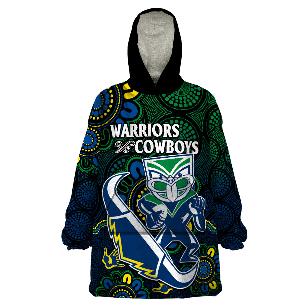 custom-text-and-number-nrl-combine-warriors-and-cowboys-wearable-blanket-hoodie-aboriginal