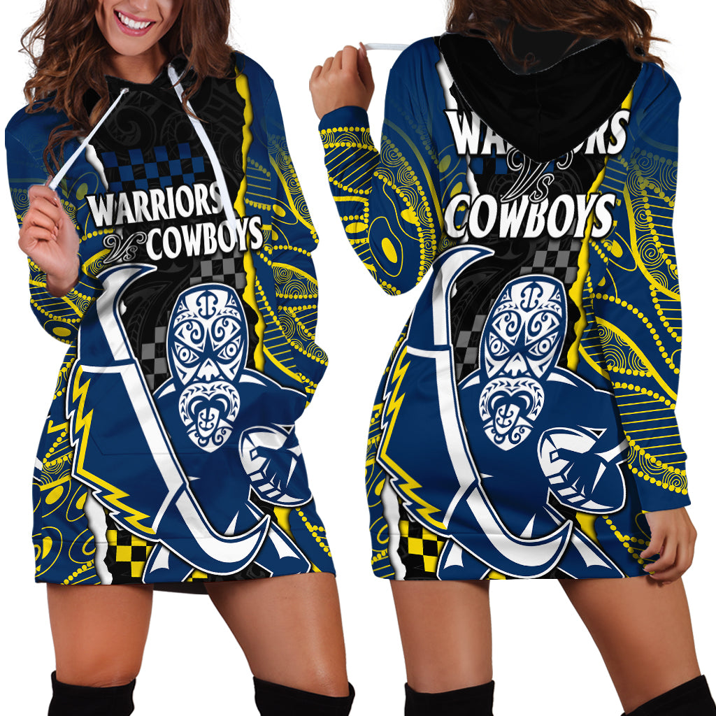 nrl-combine-warriors-and-cowboys-hoodie-dress-maori-mixed-aboriginal