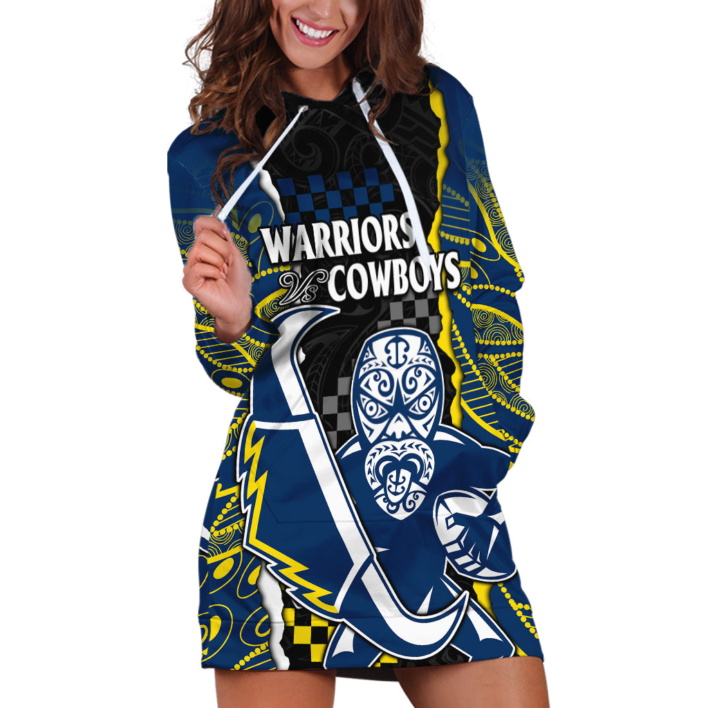 nrl-combine-warriors-and-cowboys-hoodie-dress-maori-mixed-aboriginal