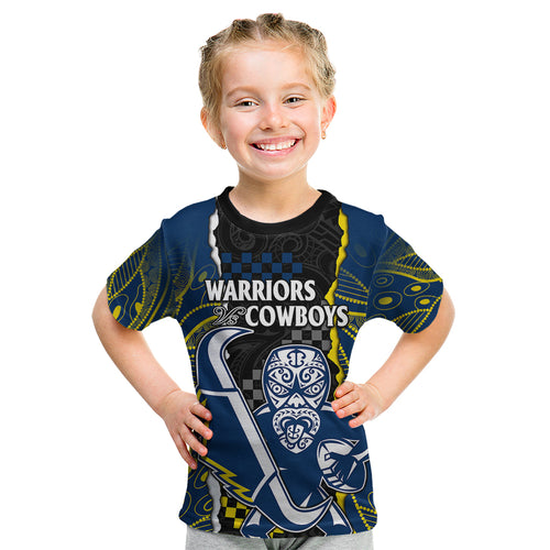nrl-combine-warriors-and-cowboys-kid-t-shirt-maori-mixed-aboriginal