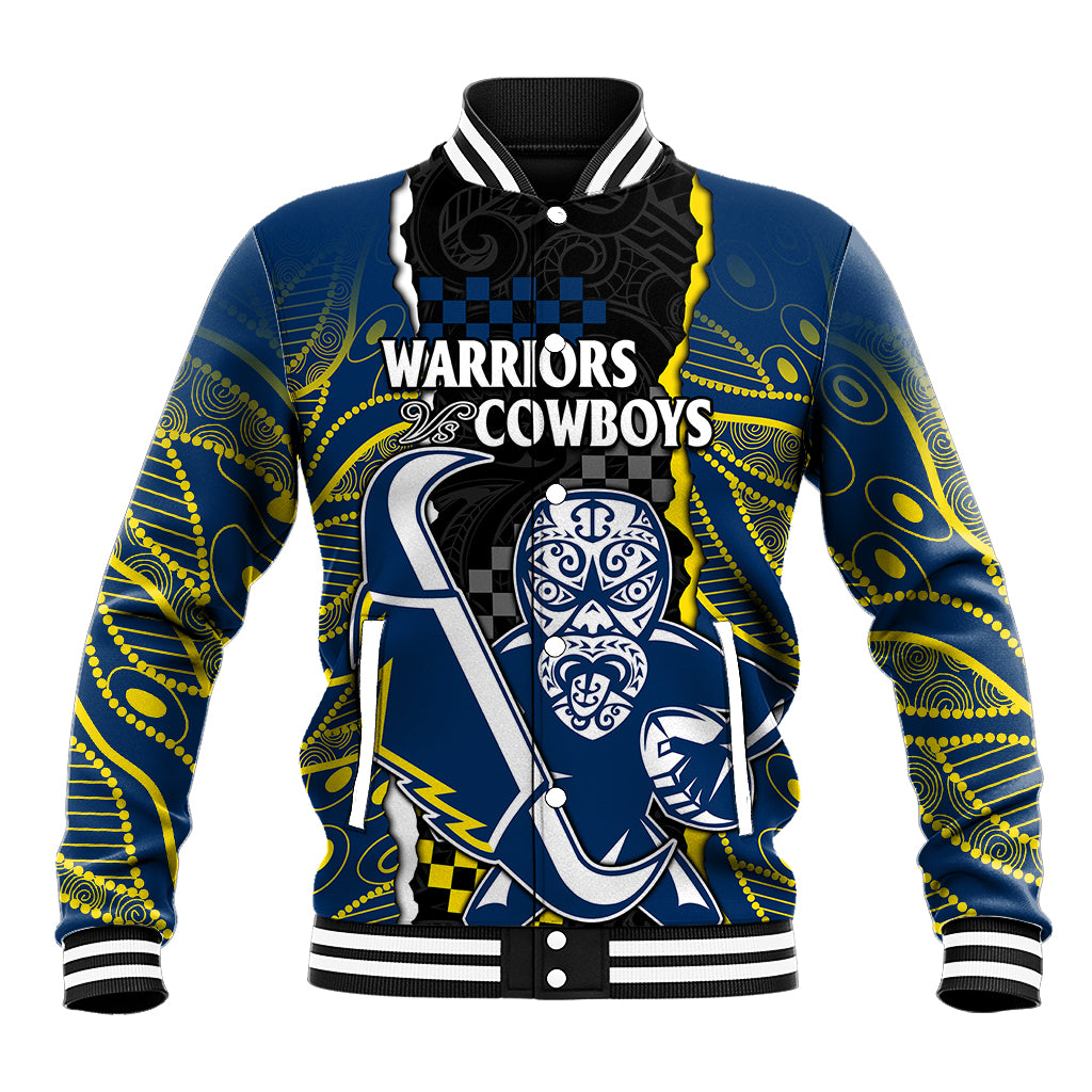 custom-text-and-number-nrl-combine-warriors-and-cowboys-baseball-jacket-maori-mixed-aboriginal