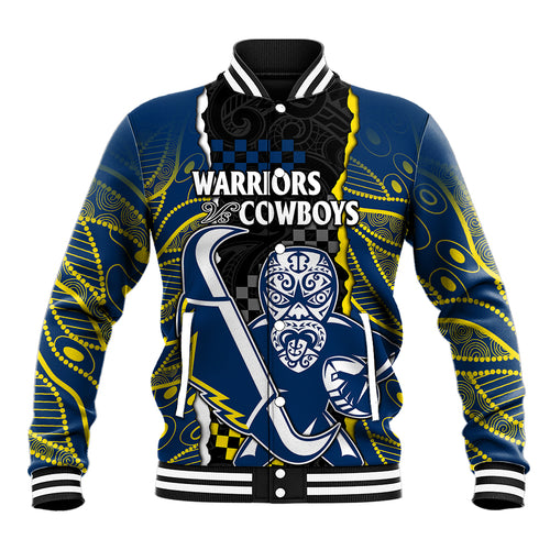 custom-text-and-number-nrl-combine-warriors-and-cowboys-baseball-jacket-maori-mixed-aboriginal