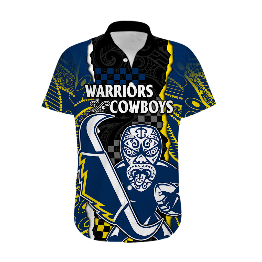 custom-text-and-number-nrl-combine-warriors-and-cowboys-hawaiian-shirt-maori-mixed-aboriginal