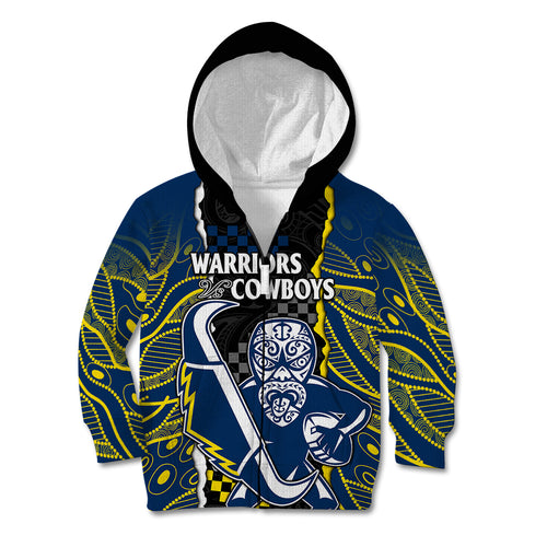custom-text-and-number-nrl-combine-warriors-and-cowboys-kid-hoodie-maori-mixed-aboriginal