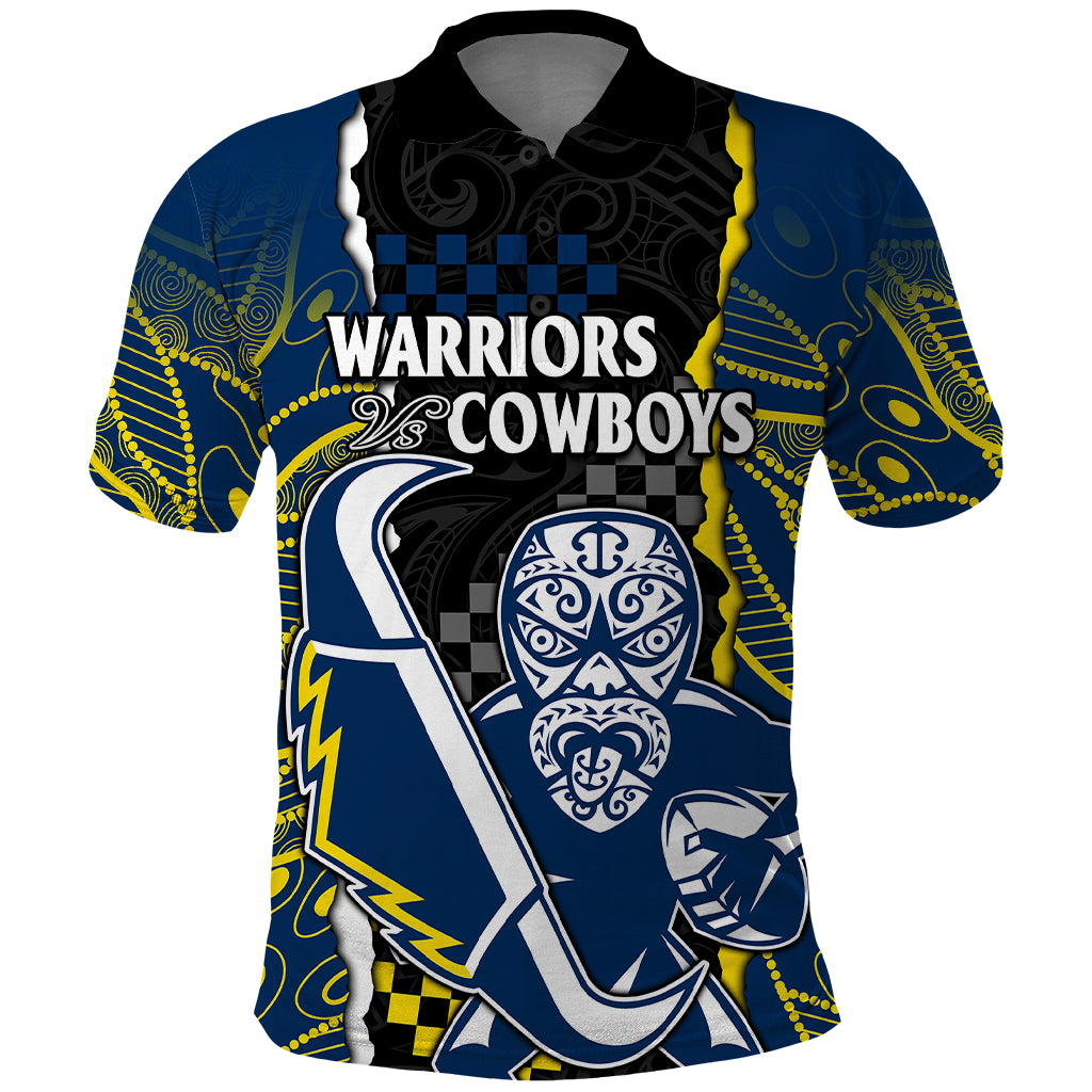 custom-text-and-number-nrl-combine-warriors-and-cowboys-polo-shirt-maori-mixed-aboriginal