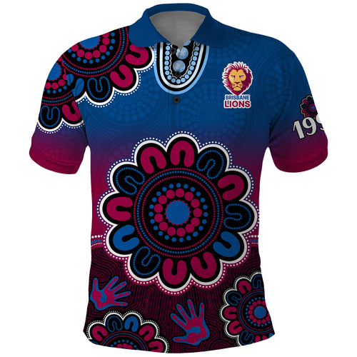 custom-personalised-afl-brisbane-lions-1996-aboriginal-polo-shirt