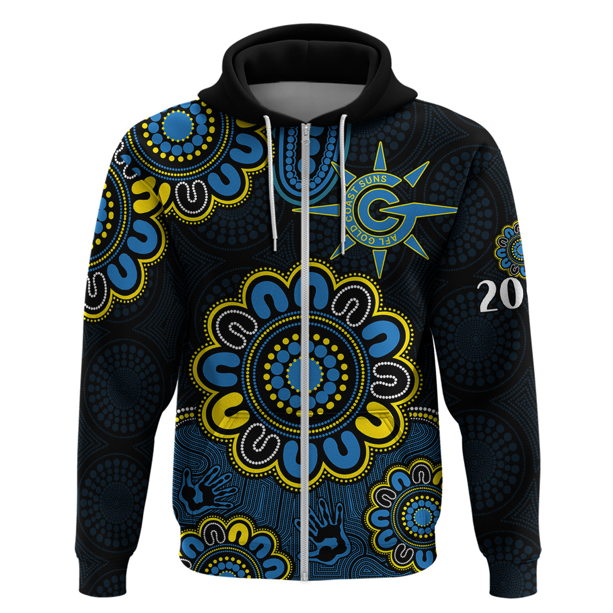 afl-gold-coast-suns-2009-aboriginal-blue-style-hoodie
