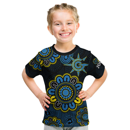 custom-personalised-afl-gold-coast-suns-2009-aboriginal-blue-style-kid-t-shirt