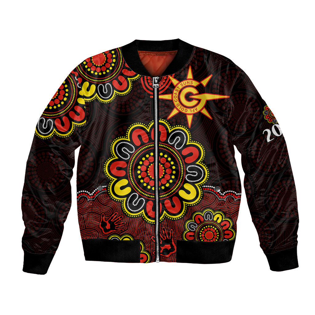 custom-personalised-afl-gold-coast-suns-2009-aboriginal-red-style-bomber-jacket