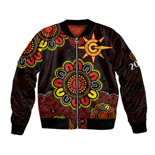 custom-personalised-afl-gold-coast-suns-2009-aboriginal-red-style-bomber-jacket