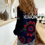 afl-melbourne-demons-1858-aboriginal-women-casual-shirt