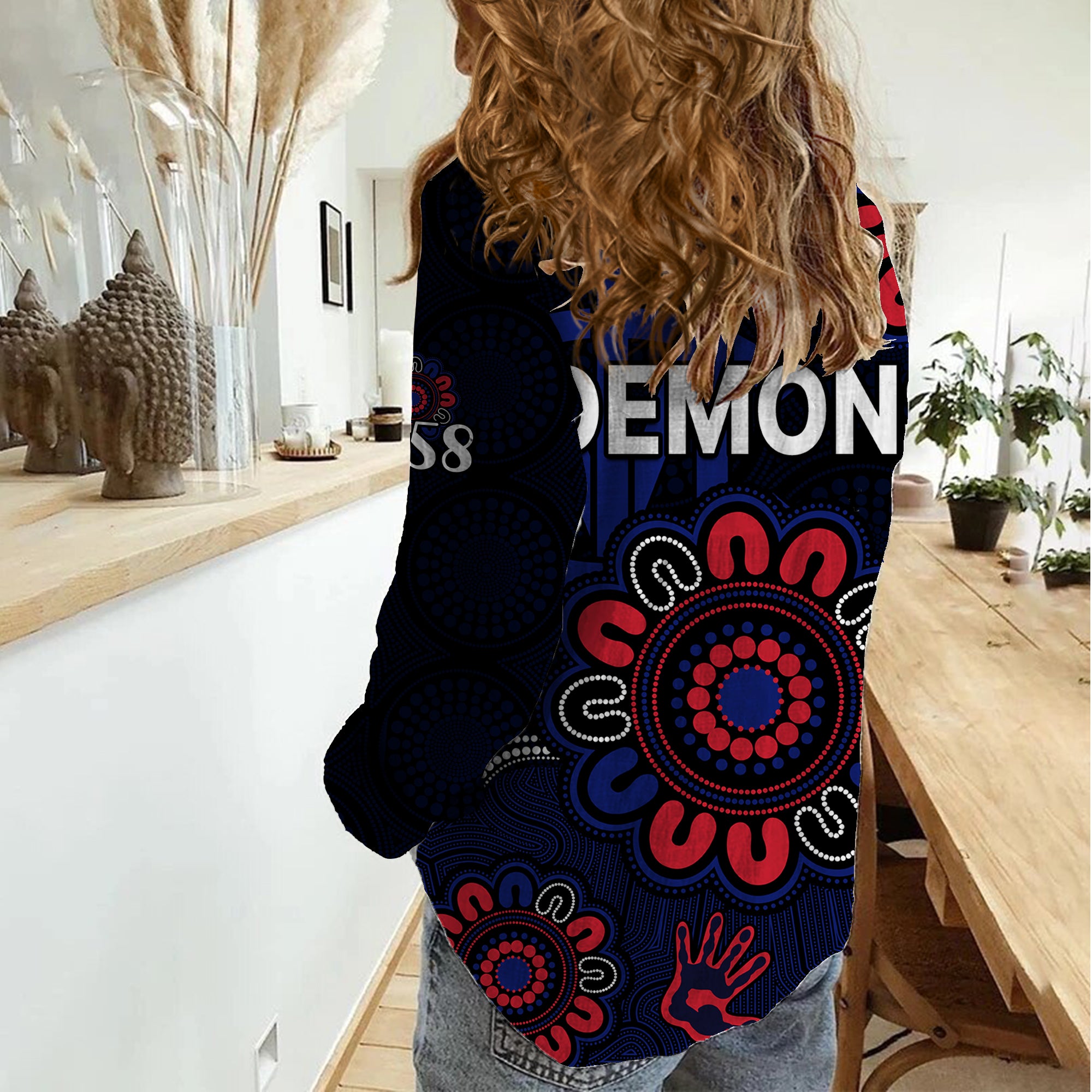 afl-melbourne-demons-1858-aboriginal-women-casual-shirt