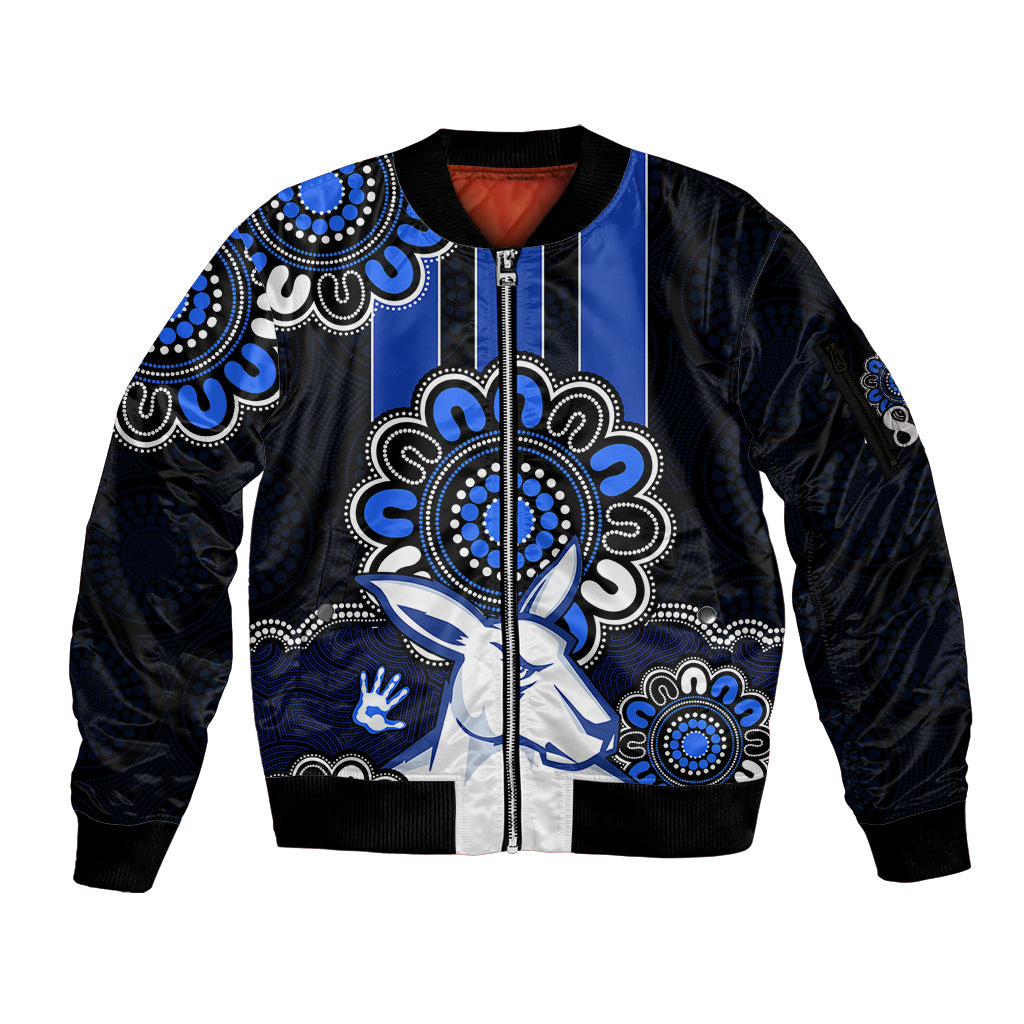 afl-north-melbourne-kangaroos-1869-aboriginal-sleeve-zip-bomber-jacket