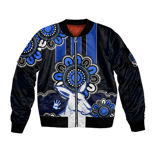 afl-north-melbourne-kangaroos-1869-aboriginal-sleeve-zip-bomber-jacket