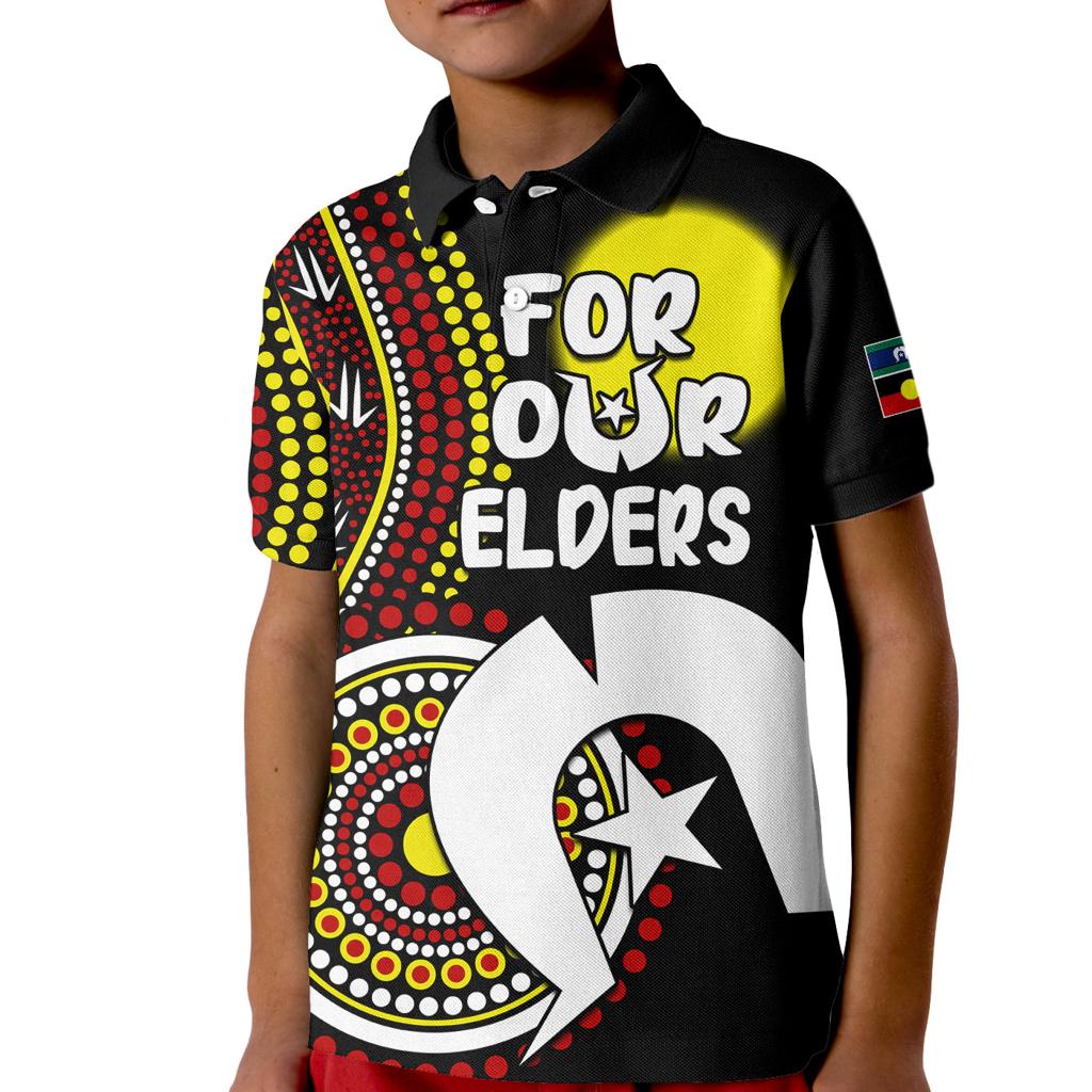 2023-naidoc-week-kid-polo-shirt-for-our-elders-artsy-style