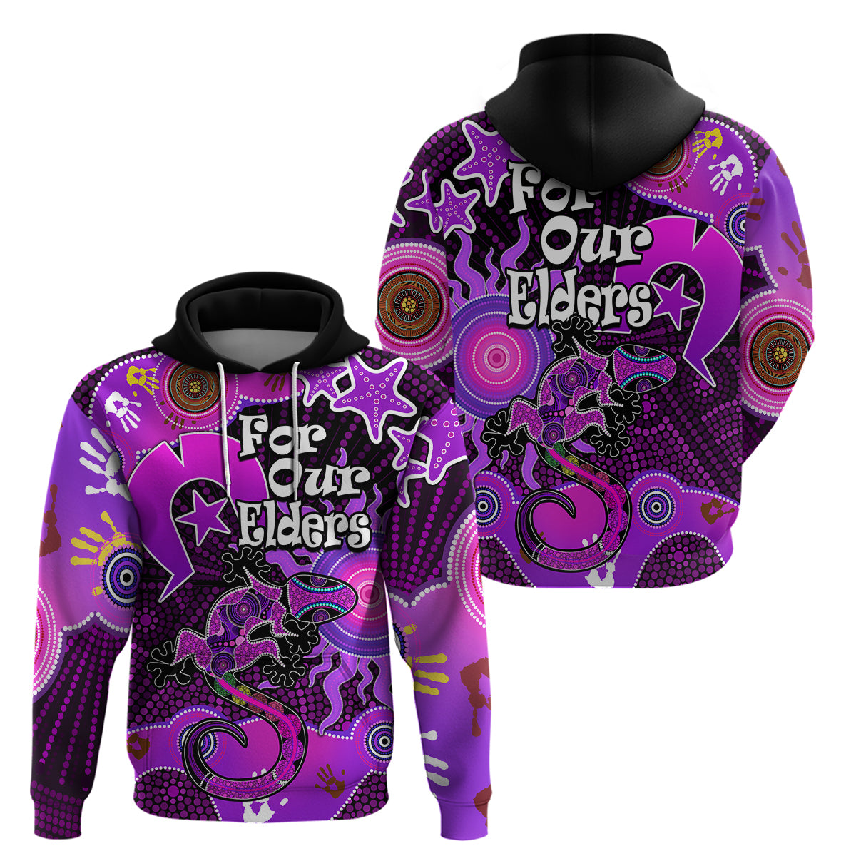 aboriginal-naidoc-week-2023-hoodie-turtle-lizard-sun
