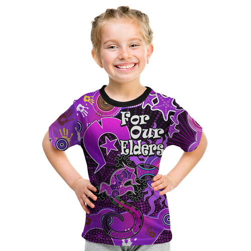 aboriginal-naidoc-week-2023-kid-t-shirt-turtle-lizard-sun