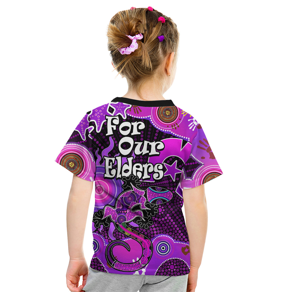 aboriginal-naidoc-week-2023-kid-t-shirt-turtle-lizard-sun