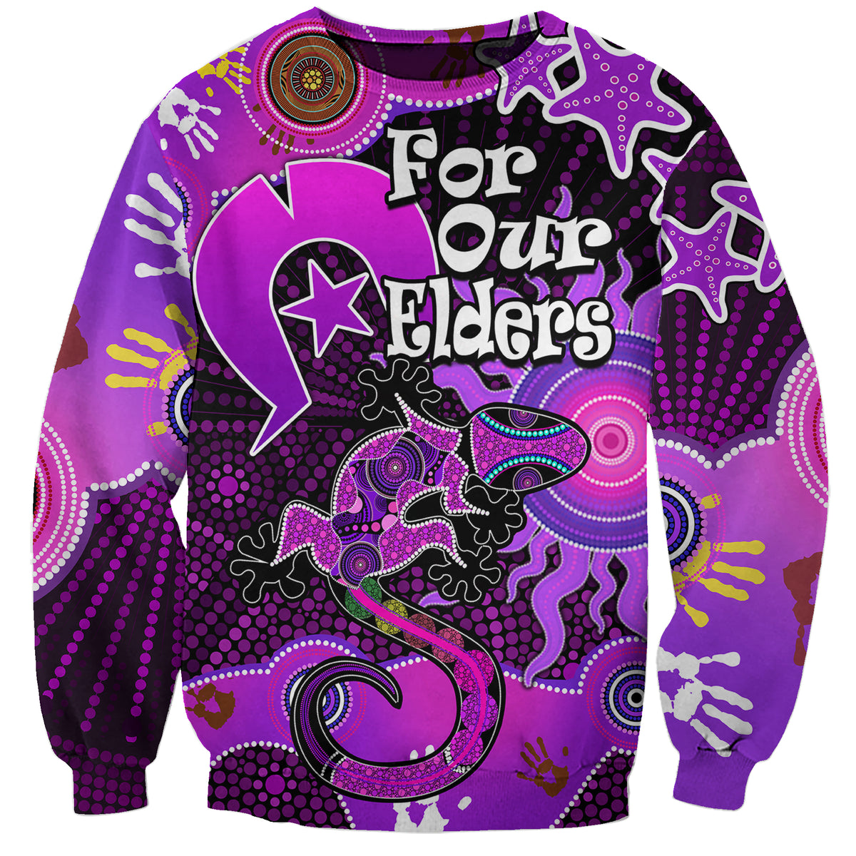 aboriginal-naidoc-week-2023-sweatshirt-turtle-lizard-sun