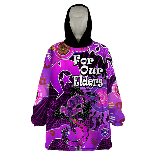 aboriginal-naidoc-week-2023-wearable-blanket-hoodie-turtle-lizard-sun