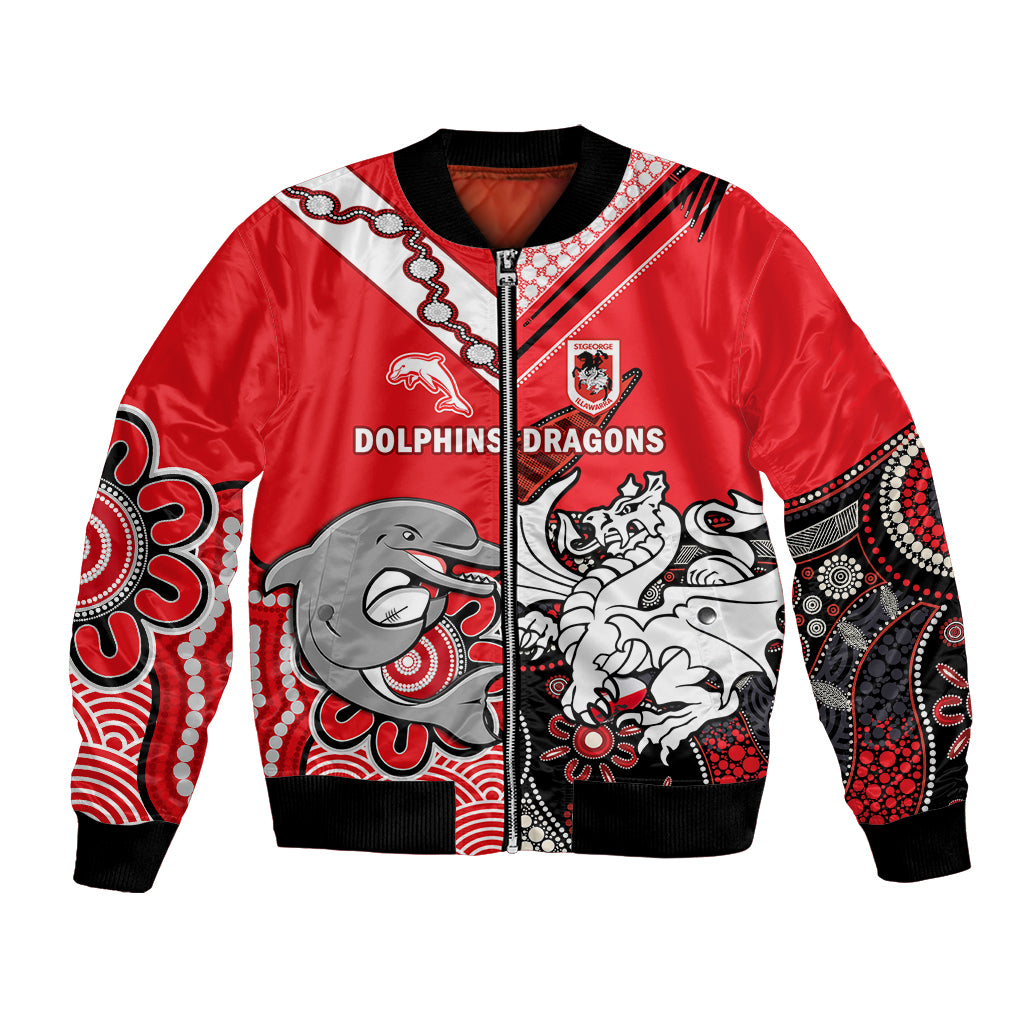 custom-text-and-number-dolphins-and-dragons-rugby-bomber-jacket-together-indigenous