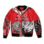 custom-text-and-number-dolphins-and-dragons-rugby-bomber-jacket-together-indigenous