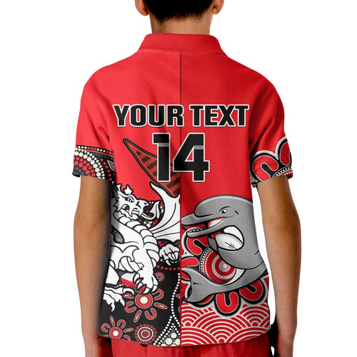 custom-text-and-number-dolphins-and-dragons-rugby-kid-polo-shirt-together-indigenous