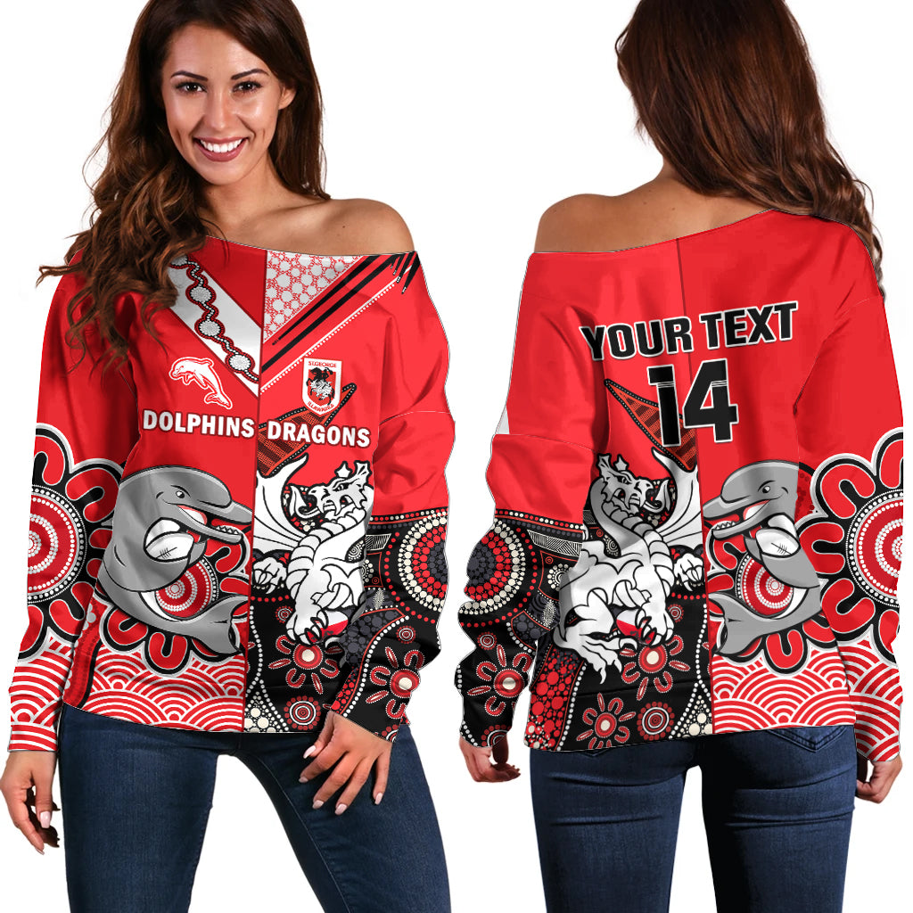 custom-text-and-number-dolphins-and-dragons-rugby-off-shoulder-sweater-together-indigenous