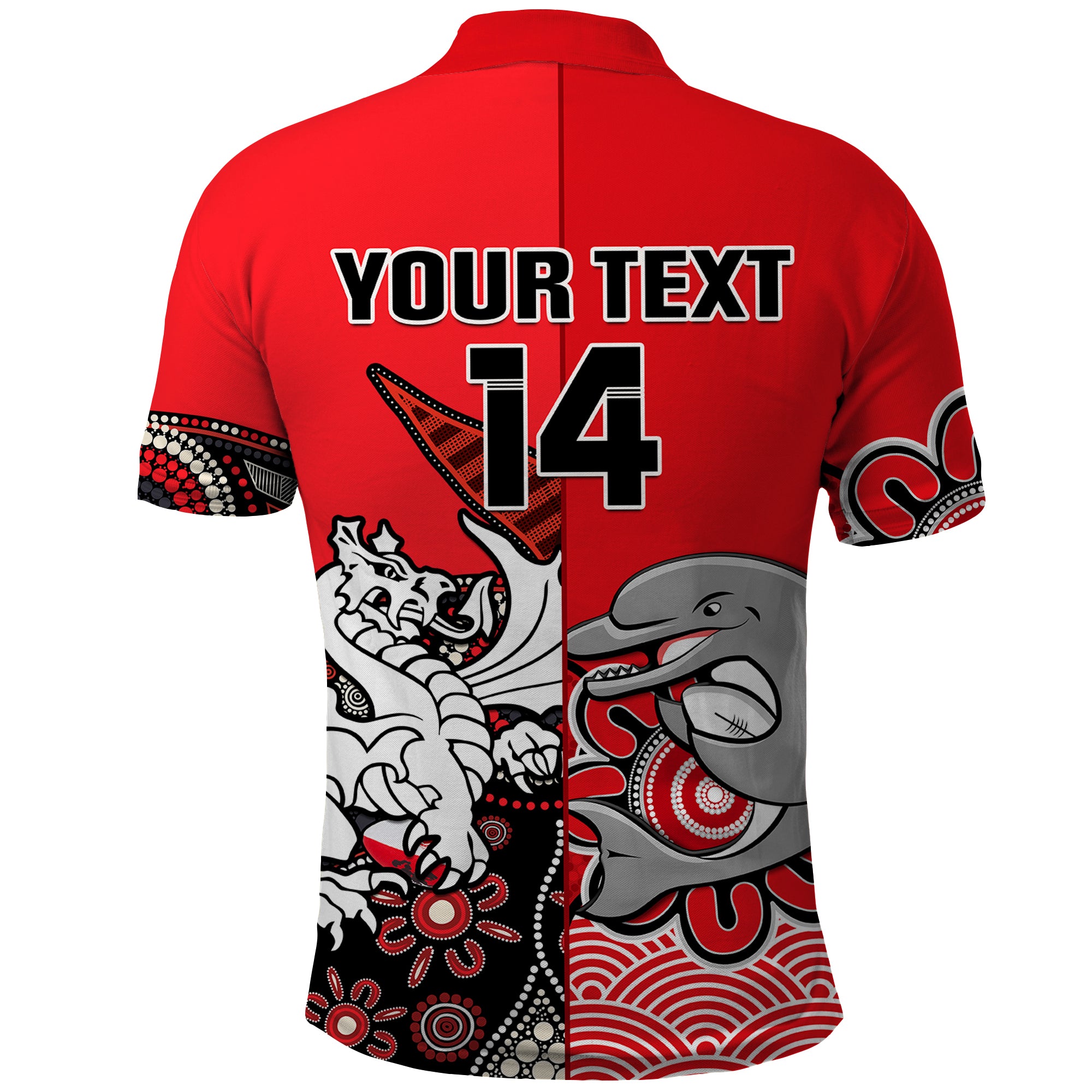 custom-text-and-number-dolphins-and-dragons-rugby-polo-shirt-together-indigenous