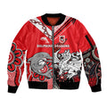 custom-text-and-number-dolphins-and-dragons-rugby-sleeve-zip-bomber-jacket-together-indigenous
