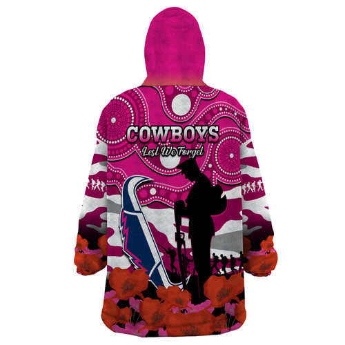 cowboys-rugby-anzac-2023-wearable-blanket-hoodie-poppy-mix-aboriginal-magenta-version