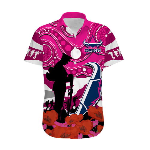 custom-text-and-number-cowboys-rugby-anzac-2023-hawaiian-shirt-poppy-mix-aboriginal-magenta-version