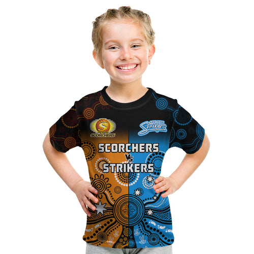 perth-scorchers-and-adelaide-strikers-cricket-kid-t-shirt-aboriginal-art
