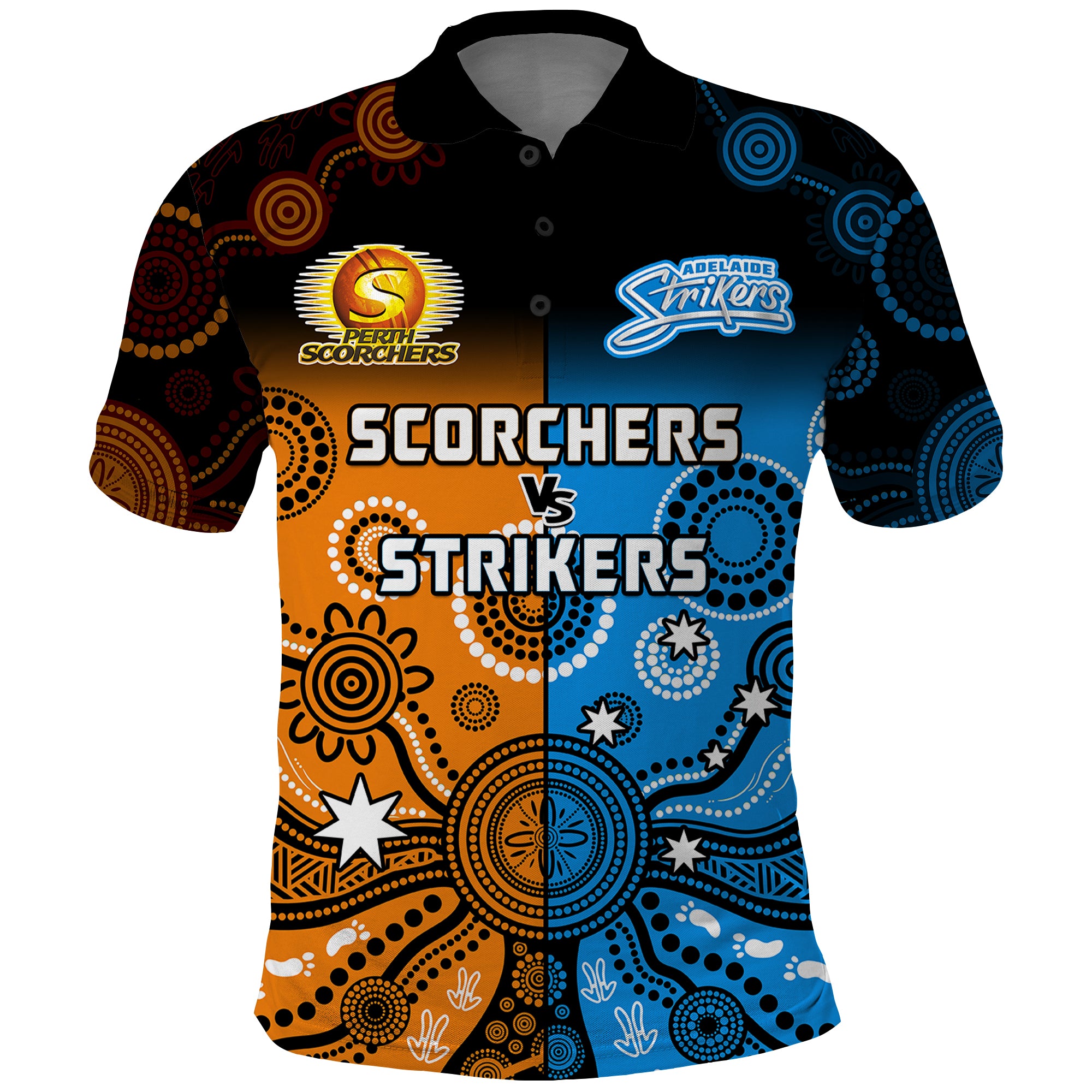 perth-scorchers-and-adelaide-strikers-cricket-polo-shirt-aboriginal-art