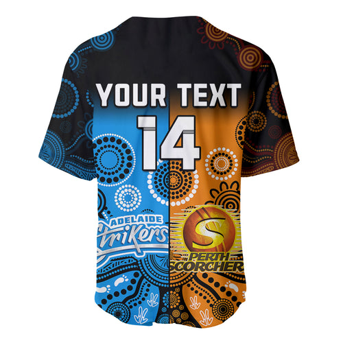 custom-text-and-number-perth-scorchers-and-adelaide-strikers-cricket-baseball-jersey-aboriginal-art