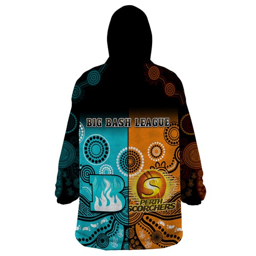 perth-scorchers-and-brisbane-heat-cricket-wearable-blanket-hoodie-aboriginal-art