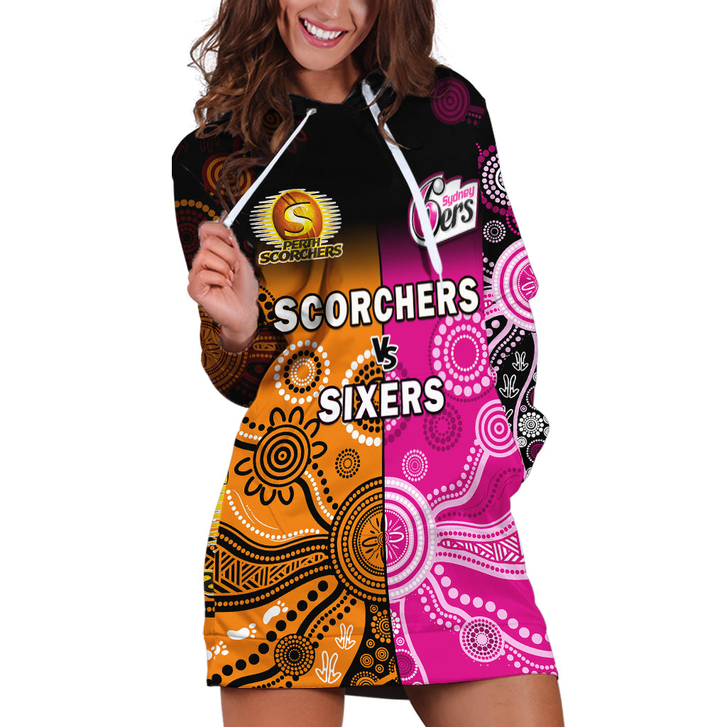 perth-scorchers-and-sydney-sixers-cricket-hoodie-dress-aboriginal-art