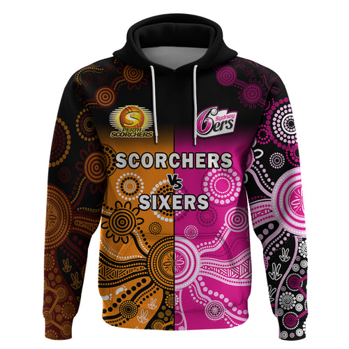 custom-text-and-number-perth-scorchers-and-sydney-sixers-cricket-hoodie-aboriginal-art